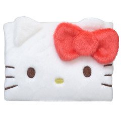 Japan Sanrio Mascot Mini Pouch - Hello Kitty / Fluffy Face