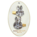 Japan Miffy Hair Clip Set - Marble Gray - 1