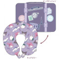 Japan Sanrio 2 Way Neck Pillow Cushion - Characters / Purple - 2