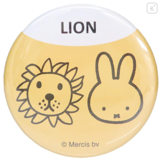 Japan Miffy Can Badge Pin - Miffy / Animal Lion - 1