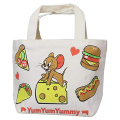 Japan Tom and Jerry Mini Tote Bag - Jerry & Yummy Cheese