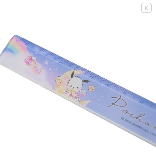 Japan Sanrio 17cm Ruler - Pochacco / Moon Night Candy Party - 2