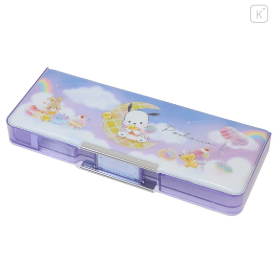 Japan Sanrio Double-sided Pencil Case - Pochacco / Moon Night Candy Party - 1