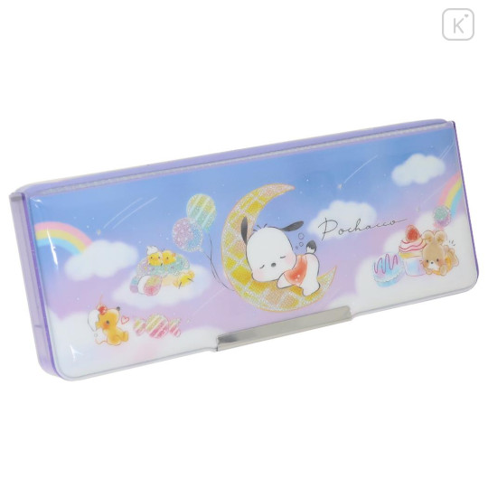 Japan Sanrio Double-sided Pencil Case - Pochacco / Moon Night Candy Party - 2