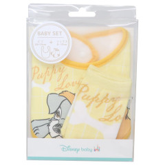 Japan Disney Bib & Socks Set - Lady and the Tramp / Yellow