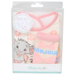 Japan Disney Bib & Socks Set - The Aristocats / Light Beige