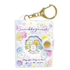 Japan San-X Mini Photo Album Keychain - Sumikko Gurashi / Flora White