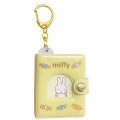 Japan Miffy Mini Photo Album Keychain - Yellow