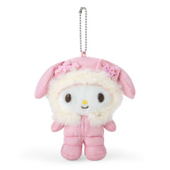 Japan Sanrio Original Mascot Holder - My Melody / Fluffy Puffy Winter