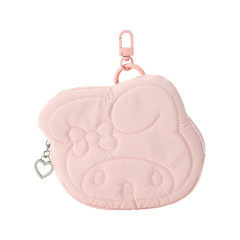 Japan Sanrio Original Face-shaped Pass Case - My Melody / Fluffy Puffy Winter