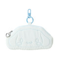 Japan Sanrio Original Face-shaped Pass Case - Cinnamoroll / Fluffy Puffy Winter - 1