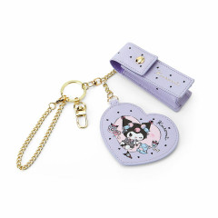 Japan Sanrio Original Lip Case Keychain - Kuromi / Romantic Room