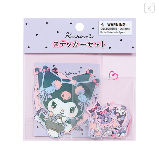 Japan Sanrio Original Sticker Set - Kuromi / Romantic Room - 1