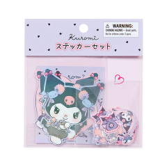 Japan Sanrio Original Sticker Set - Kuromi / Romantic Room