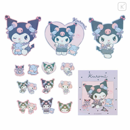 Japan Sanrio Original Sticker Set - Kuromi / Romantic Room - 2