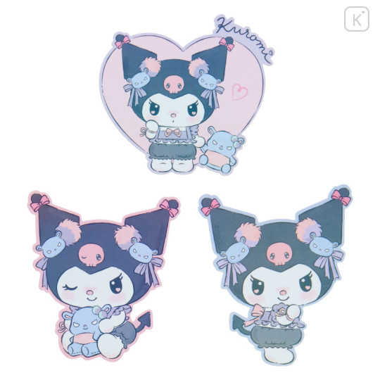 Japan Sanrio Original Sticker Set - Kuromi / Romantic Room - 3