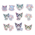 Japan Sanrio Original Sticker Set - Kuromi / Romantic Room - 5