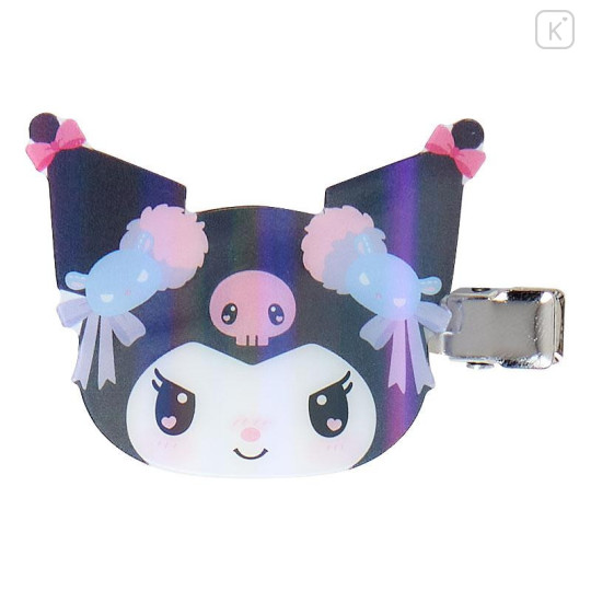 Japan Sanrio Original Bangs Clip - Kuromi / Romantic Room - 4