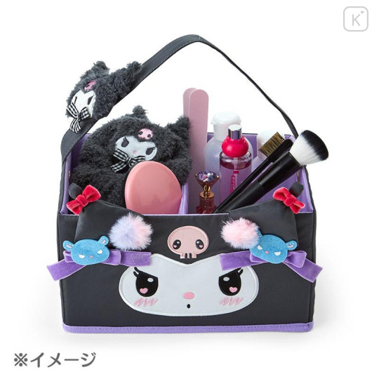 Japan Sanrio Original Cosmetic Box - Kuromi / Romantic Room - 6