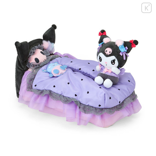 Japan Sanrio Original Tissue Box Case - Kuromi / Romantic Room - 1