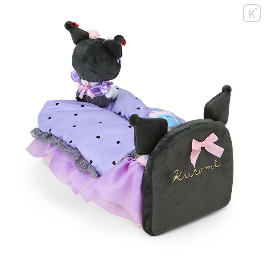 Japan Sanrio Original Tissue Box Case - Kuromi / Romantic Room - 2