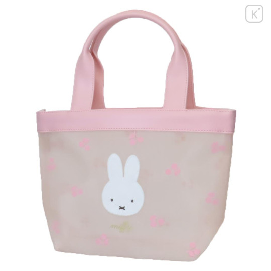 Japan Miffy Mini Tote Bag - Mesh Pastel Pink - 1