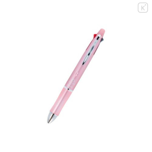 Japan Chiikawa Dr. Grip 4+1 Multi Pen & Mechanical Pencil - Chiikawa / Metallic Pink - 4