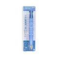 Japan Chiikawa Dr. Grip 4+1 Multi Pen & Mechanical Pencil - Hachiware / Metallic Blue - 1