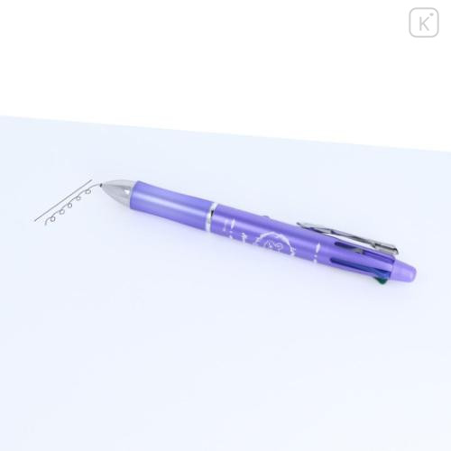 Japan Chiikawa Dr. Grip 4+1 Multi Pen & Mechanical Pencil - Momonga / Metallic Purple - 5