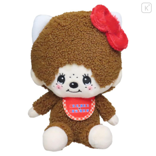 Japan Monchhichi × Sanrio Plush Toy - Hello Kitty - 1
