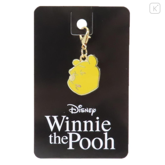 Japan Disney Tiny Metal Charm - Pooh / Sadness - 1