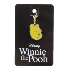 Japan Disney Tiny Metal Charm - Pooh / Grimacing Face