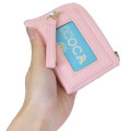 Japan Miffy Pass Case Card Holder & Coin Case - Mesh Pastel Pink Cherry - 2