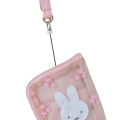 Japan Miffy Pass Case Card Holder & Coin Case - Mesh Pastel Pink Cherry - 4