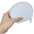 Japan Sanrio Round Mini Pouch - Cinnamoroll / Ice Cream - 2