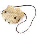 Japan Sanrio Rattan Bag - Hello Kitty : Natural - 2