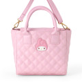 Japan Sanrio Original Quilt 2way Mini Tote Bag - My Melody - 2