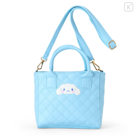 Japan Sanrio Original Quilt 2way Mini Tote Bag - Cinnamoroll - 1