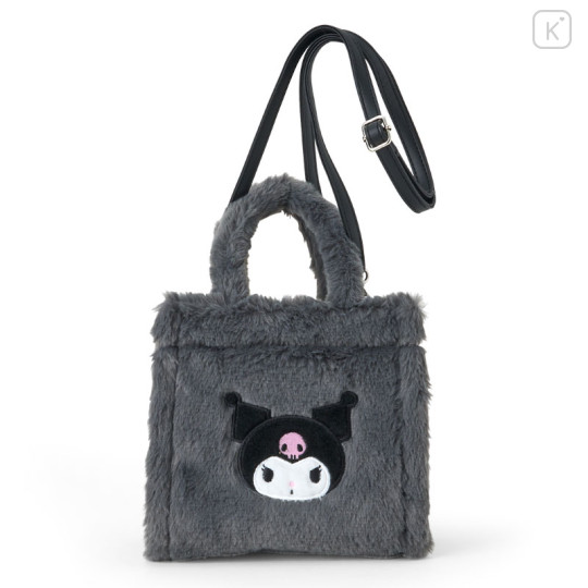 Japan Sanrio Original Boa 2way Mini Tote Bag - Kuromi - 1