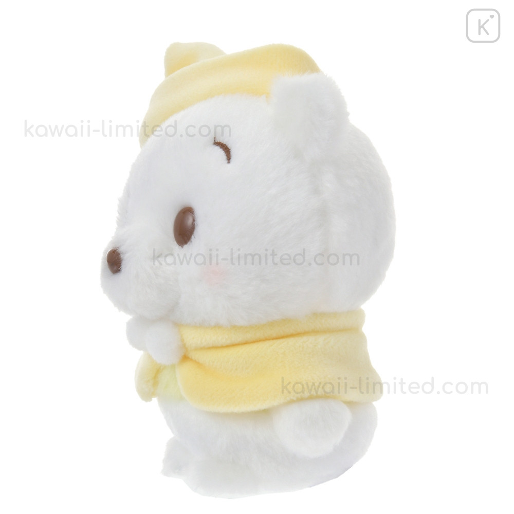 Japan Disney Store Urupocha-chan Plush - White Pooh : Fruit Color