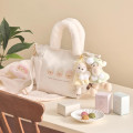 Japan Disney Store Plush Mascot Keychain - Pooh : White Pooh Fruit Color Cape - 5