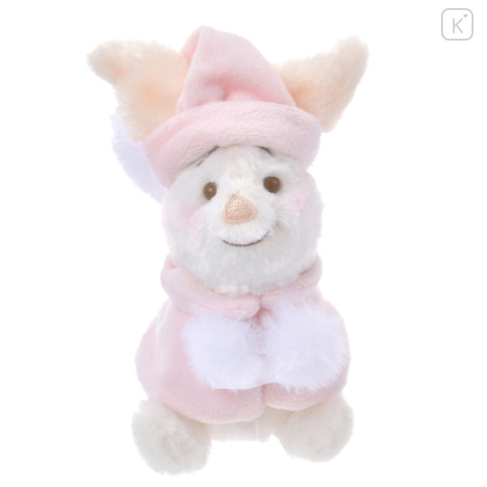 Japan Disney Store Plush Mascot Keychain - Piglet : White Pooh Fruit Color Cape - 1