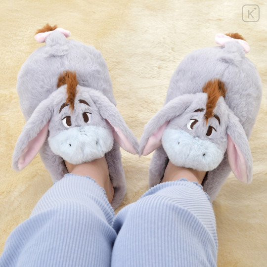 Japan Disney Store Plush Slippers - Eeyore / Warm Goods - 1