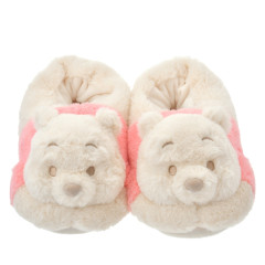 Japan Disney Store Plush Slippers - Pooh / Warm Goods