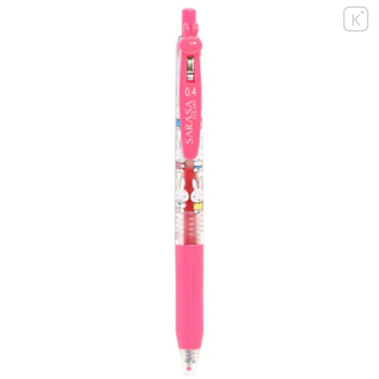 Japan Miffy Sarasa Clip Gel Pen - Miffy / Pink - 2