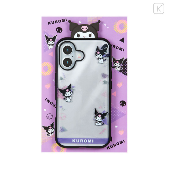 Japan Sanrio IIIIfit Frame Clear iPhone Case - Kuromi / iPhone16 - 1