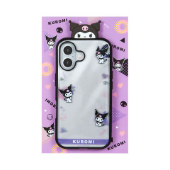 Japan Sanrio IIIIfit Frame Clear iPhone Case - Kuromi / iPhone16