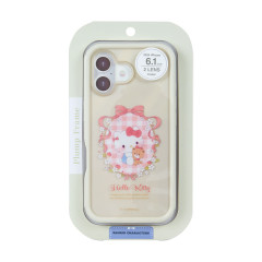 Japan Sanrio Plump Frame iPhone 16 Case - Hello Kitty