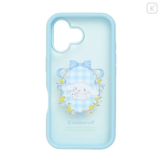 Japan Sanrio Plump Frame iPhone Case - Cinnamoroll / iPhone16 - 2