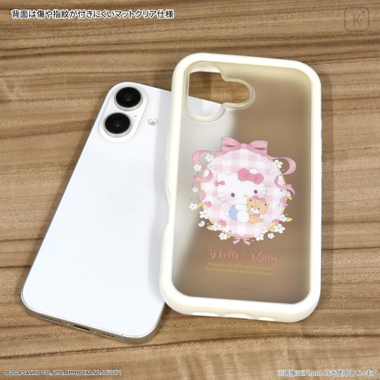 Japan Sanrio Plump Frame iPhone 16 Pro Case - Hello Kitty - 2